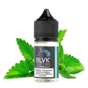 BLVK 薄荷冰煙油瓶身設計,冰藍色系呈現清涼純淨風格